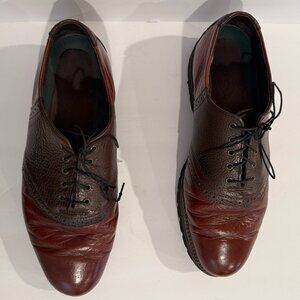 HS Trask Mens 10.5 W Bison Leather Oxford Shoes Made in USA